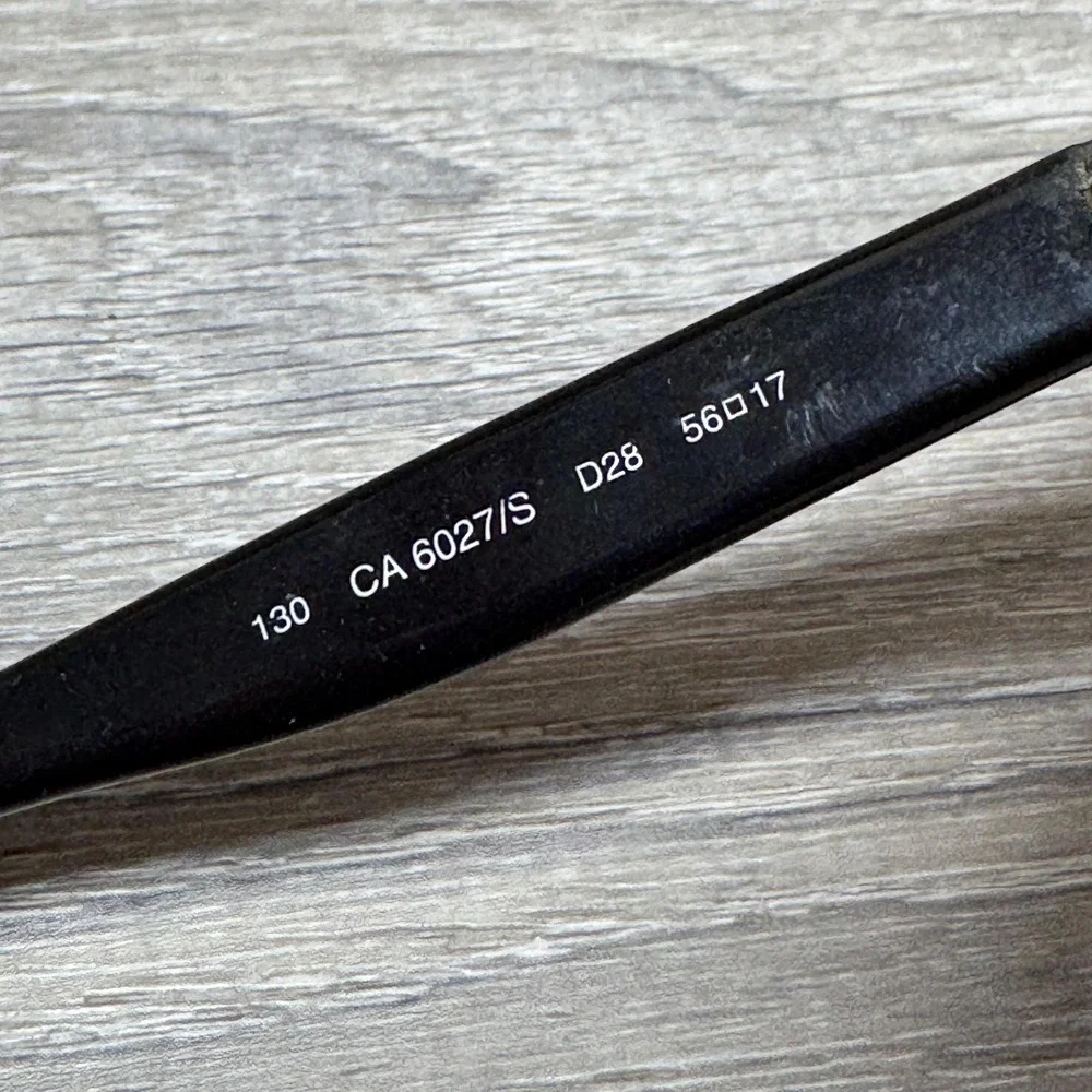 Carrera CA 6027/S Sunglasses‎ Frames Only Mens 56-17-130 Black Made in Italy